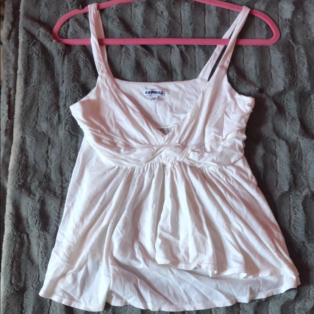 Express white tank top